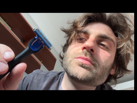 ASMR Face Grooming & Massage 💆 (scratching, shaving, hand movements)