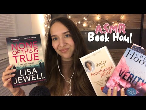 ASMR Book Haul 📖💘 (Tapping, Scratching, Whisper Ramble)