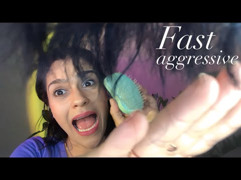 ASMR - Arrumando o seu cabelo- Fast aggressive