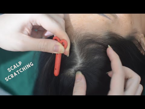 ASMR Aggressive Hair Scratching And Parting, Including Snoring, Breathing Sound for Anxiety Relief