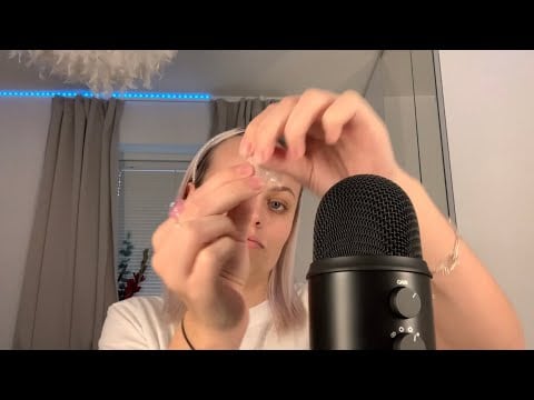 ASMR playing with tape on mic | sticky, crinkle & intense sounds