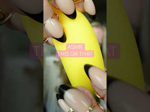 this or that??? asmr trigger battle #asmr #triggers #asmrtriggers