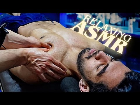 ASMR Massage for Deep Sleep / Face & Back & Chest Massage / Feel Pure Relaxing Moments