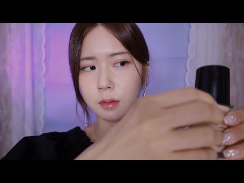 ASMR.No Talking 메이크업 하는 소리 | 핀셋 | 고데기 | Doing your Makeup sound | tweezers | curling iron