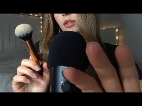 unpredictable ASMR | brush stippling/repeating 'stipple', hand movements, tongue clicking, +