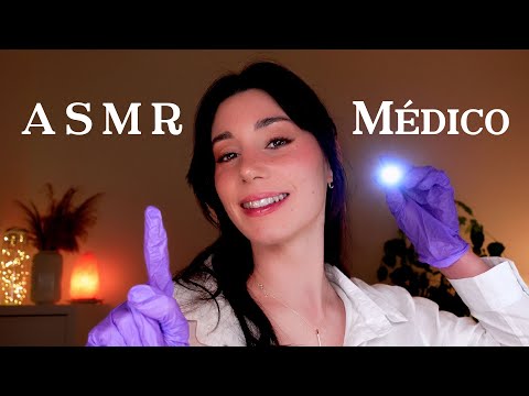 ASMR MÉDICO 2 HORAS👩🏻‍⚕️ Test Nervios Craneales Relajante 💤 Roleplay en Español