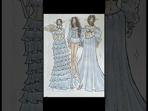 Bridal sketches #art #sketch #fashionillustration #drawing