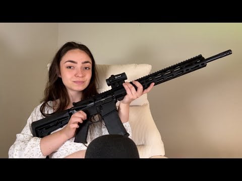 ASMR Ruger 556 Rifle Tapping Sounds and Whispering