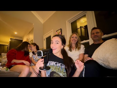 my family tries ASMR for the first time