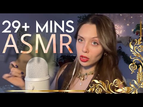 ASMR FAST AND AGGRESSIVE/ Random triggers. Mogging you for 29 minutes. Mouth sounds, hand sounds +