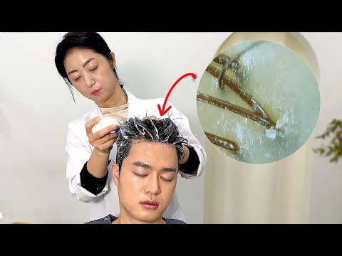 ASMR 정말 시원하고 편안했던 두피 모공 청소