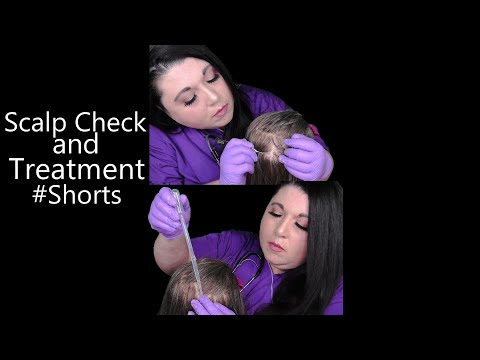 ASMR Scalp Check and Treatment #Shorts