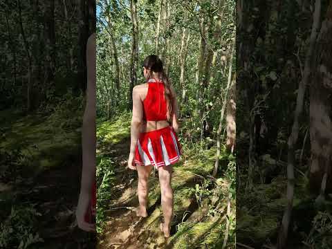 ASMR Seashore forest barefoot walking. Waves sound, forest sound #shorts