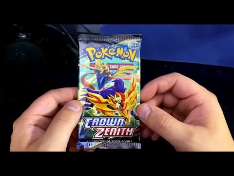ASMR  Pokemon Card Opening | Crown Zenith *Crinkle sounds*