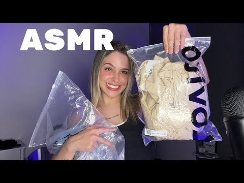 ASMR EXPERIMENTANDO RECEBIDOS DA LOVITO!! SONS DE EMBALAGENS ❤️