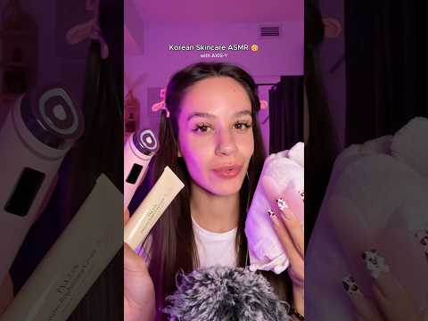 ASMR Korean Skincare before sleep 😴 With AXIS-Y #axisy #axisytxacream #asmr #tingles #skincare