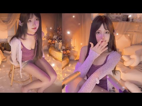 ASMR Trying Sleep with Mouth Sound & Licking into Mic