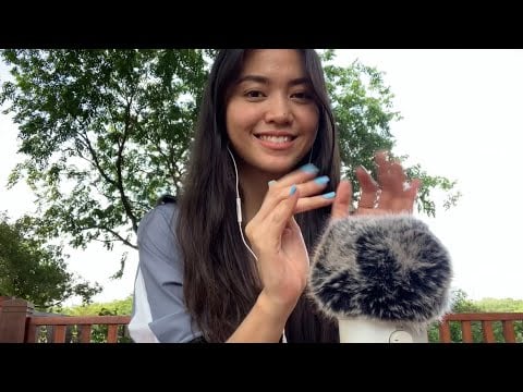 ASMR outdoor (at the park) ⟡ lots of hand movements, bug searching & some tapping