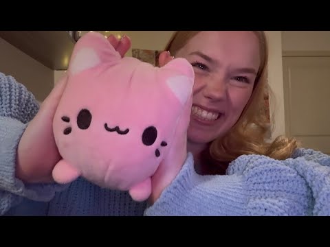 ASMR my stuffed animal collection 🧸💕+ rambling 
