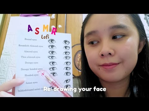 lofi asmr bikin wajah baru lagi buat kamu menggambar ulang wajah kamu - re-drawing your face part.2