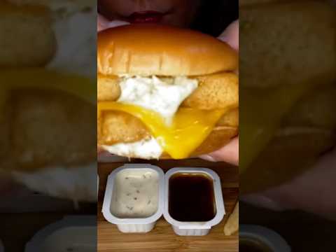 The BEST sandwich at McDonald’s? #asmr #fish #food #shorts