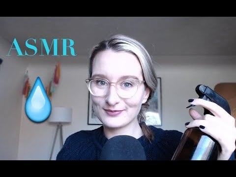 ASMR Water Triggers (Spraying, Pouring, Bubbles, Tapping, Some Talking)