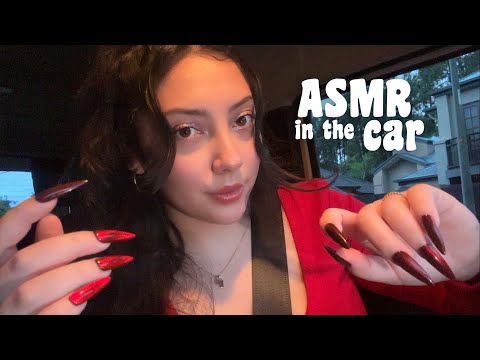 ASMR in my car (tapping and scratching)