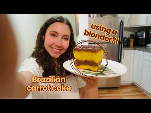 ASMR Baking A Brazilian Carrot Cake (Up Close Whisper Voiceover, Baking Sounds) Lofi