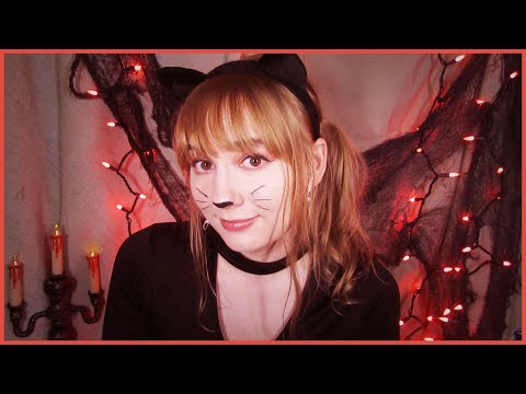 ASMR Halloween Sleepover Roleplay ~ Removing Your Makeup, Eating Hard Candy, Personal Attention