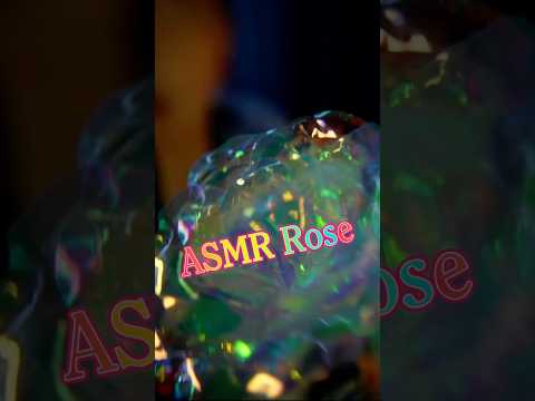 ASMR holographic rose 🌹🌈✨ #asmr #mouthsoundsasmr #relaxingsounds