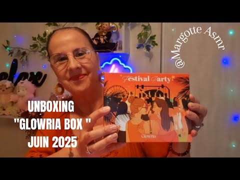 Asmr français, Unboxing "Glowria box"Juin 2025