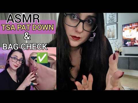 My First ASMR TSA Pat Down & Bag Check | ASMR Alysaa