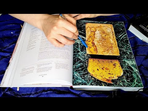 Book ASMR {Tracing, Tapping, Scratching, Examining, Page Flipping, Soft Spoken} Cookbooks!!