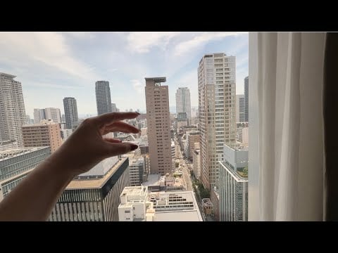 ASMR hotel room tour | The Royal Park Hotel Osaka Midosuji