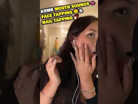 ASMR Mouth Sounds, Face Tapping and Nail Tapping 😴 #asmr #asmrsounds #mouthsounds #asmrvideos