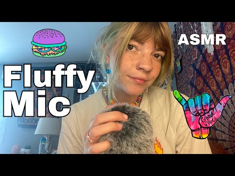 ASMR Fluffy Mic Triggers + Rambles & M0uth Sounds #asmr #relax