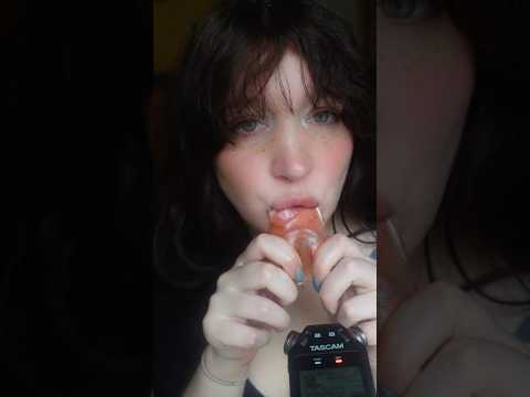 HUGE peelable gummy eating ASMR #asmr #eatingasmr