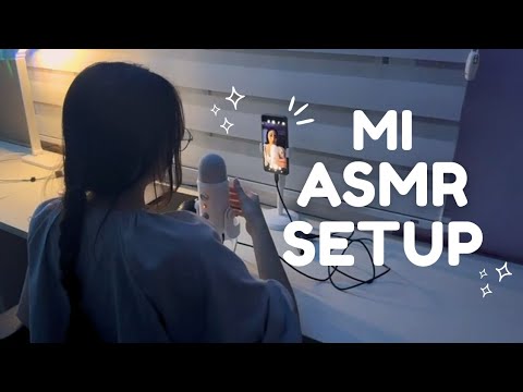 Así es donde grabo mis videos de ASMR en casa | SETUP ASMR🎙️