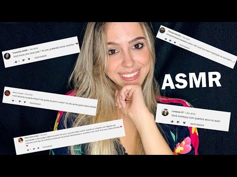 ASMR ESPECIAL 10K - RESPONDENDO PERGUNTAS DE VOCÊS