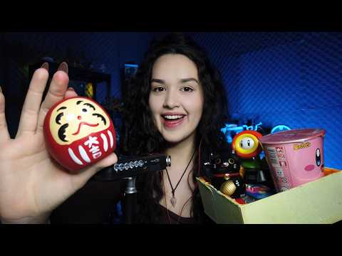 ASMR mostrando coisinhas legais que comprei no Japão 🎌