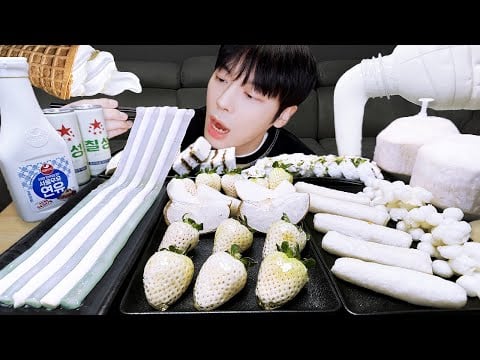 ASMR MUKBANG | 편의점 갤럭시 꿀젤리 흰색 디저트 아이스크림 먹방 & 레시피 DESSERT GALAXY HONEY JELLY CANDY