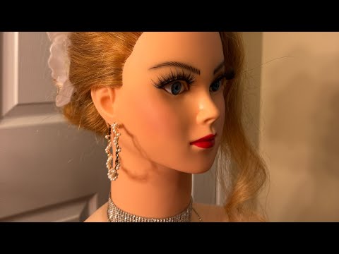 Glam Summer Updo | ASMR | Hairstyling - Perfectionist - Hair Fixing, Finishing Touches W/ Whispering