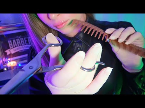 ASMR Barber Sleep Inducing - Haircut Roleplay, Beard Shaving, Face Treatment, Barber Shop