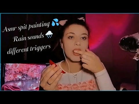 ASMR Spit Painting Rain Sounds, Intense Tingles & Deep Sleep 😴