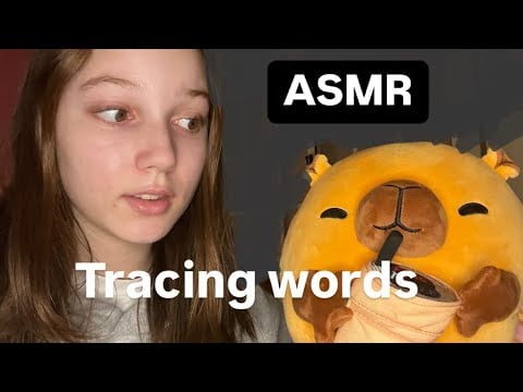 ASMR Word Tracing