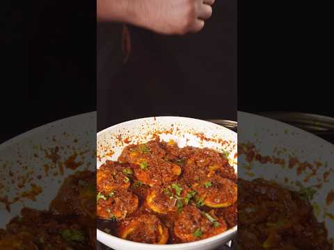 🔥 ASMR Anda Tawa Masala | Street Style Egg Tawa Masala Cooking Sounds 🍳 | No Talking #shorts