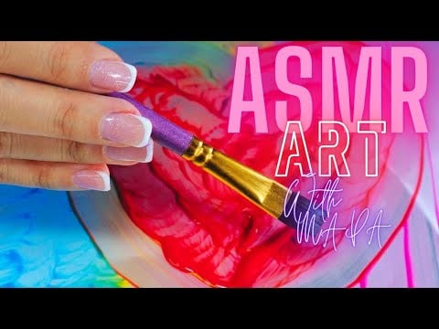 ASMR Artistry: Soothing Sounds of Paint, Foil & Paper \ Help to relax and sleep \ No Speaking
