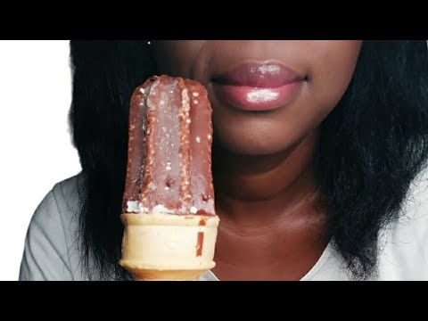 ASMR🤩COMIENDO 👅CHOCO CONO😋 MOUTH SOUNDS👄💦 (sonidos relajantes)