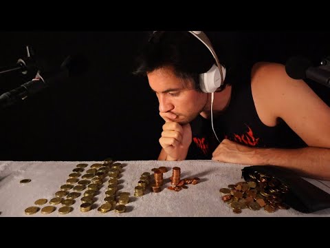 ASMR je trie et compte toutes mes petites pièces (c'est mignon)