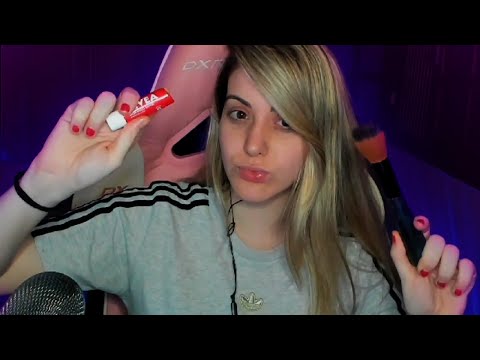 ASMR - CUIDANDO DE VOCÊ ANTES DE DORMIR + SONS DE BOCA 👄